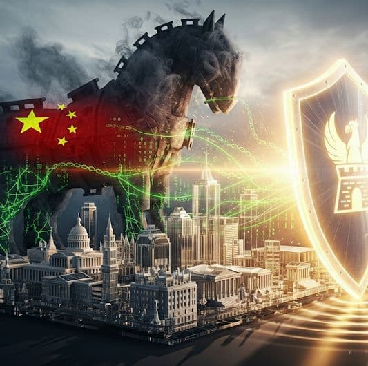 Digital threat against government infrastructure with shield defense