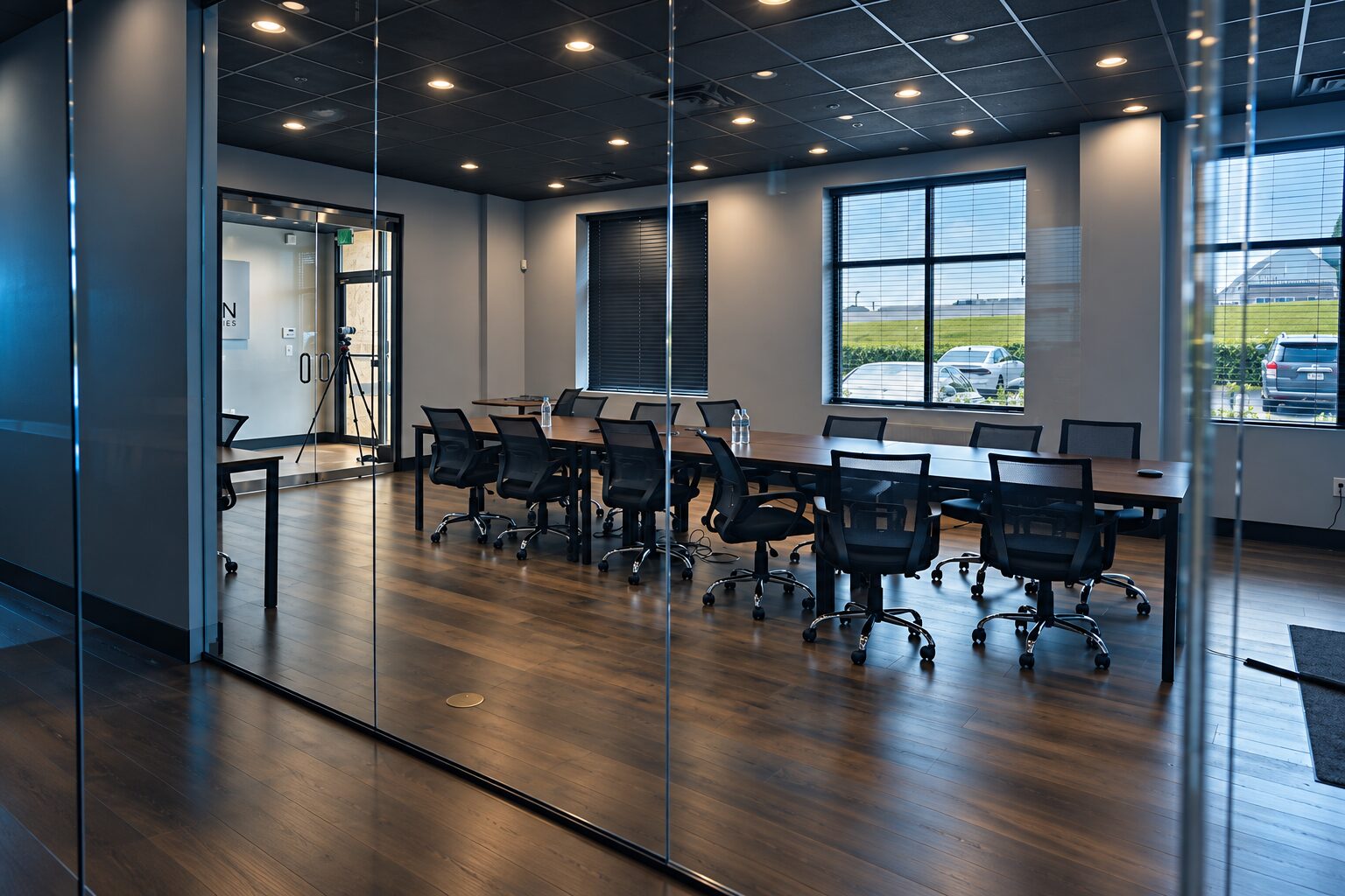 The Executive Briefing Center conference room at Norseman's Annapolis Junction facility